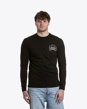 Pánské tričko s dlouhým rukávem Meatfly Judgement 30, Black