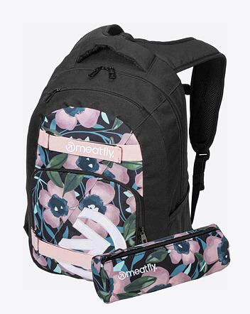 Batoh Meatfly Exile, Pink Flowers, 24 L + PENÁL ZDARMA