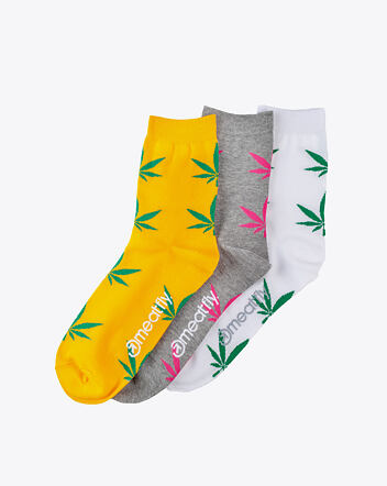 Ponožky Meatfly Ganja Girl socks, Triple Pack