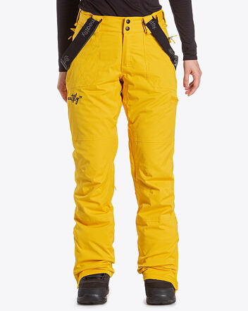 Snowboardové kalhoty Meatfly Foxy, E - Yellow Stripe