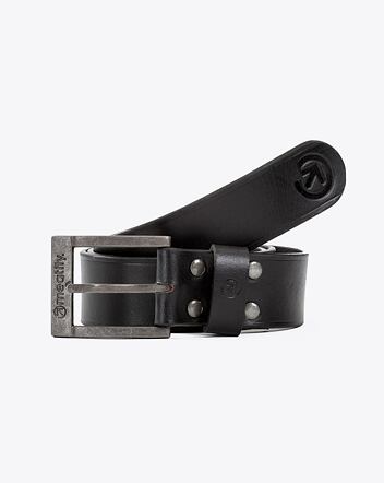 Meatfly Doppler Leather Belt, A - Black