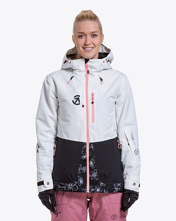Dámská SNB & SKI bunda Meatfly Gaia, White