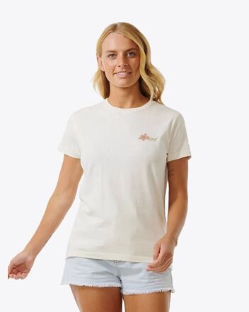 Dámské tričko Rip Curl Wild Bloom Standard, Bone