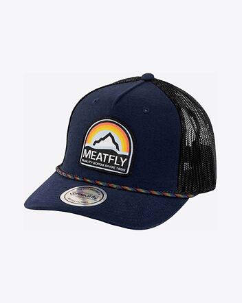 Kšiltovka Meatfly Hawkye Trucker, Navy Blue Rainbow