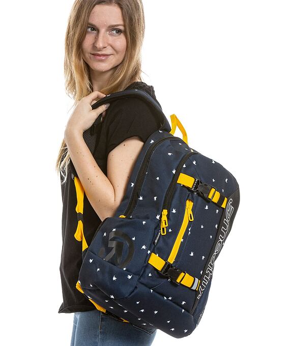 Batoh Meatfly Basejumper 6, K - Birds Dark Navy
