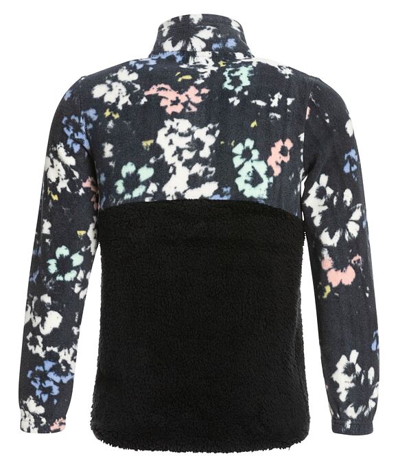 Dětská mikina Roxy Alabama Girl, True Black Black Flowers