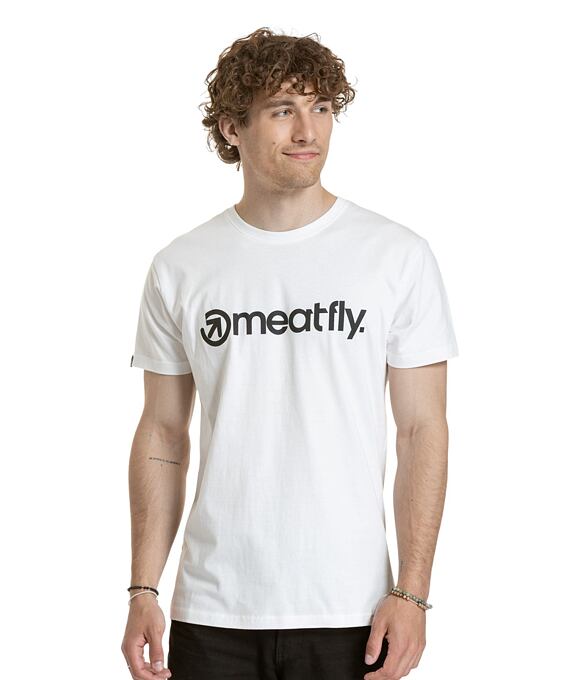Pánské tričko Meatfly MF Logo, White