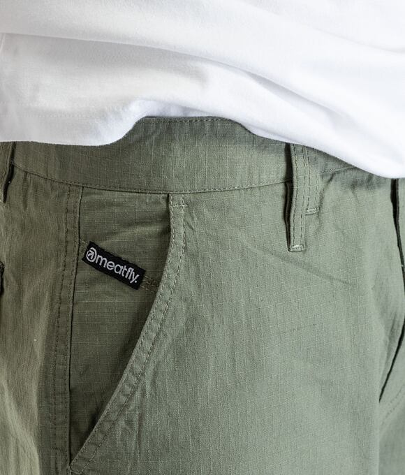 Pánské kraťasy Meatfly Syndrom, Olive Ripstop