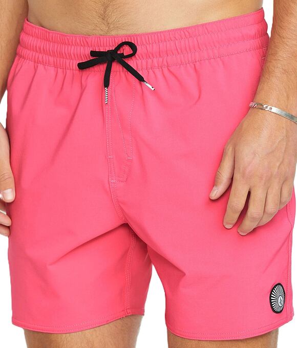 Pánské plavky Volcom Lido Solid Trunk 16, Neon Pink