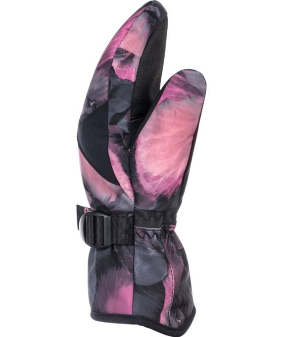 Dětské zimní rukavice Roxy Jetty Girl Mitt, True Black Pansy Pansy Rg