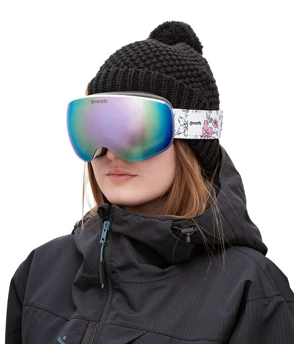 SNB & SKI brýle Meatfly Ekko S, White Blossom