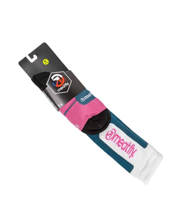 SNB & SKI ponožky Meatfly Leeway, Pink / Blue