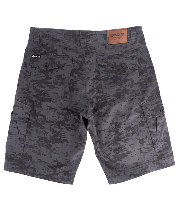 Pánské kraťasy Meatfly Icon, Grey Binary Camo