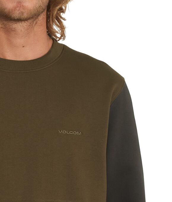 Pánská mikina Volcom Divided Crew, Service Green