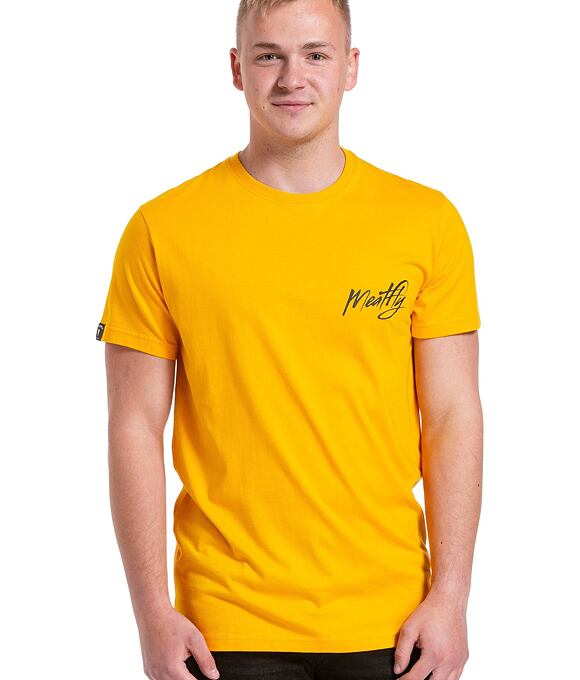 Pánské tričko Meatfly Beacher, Deep Yellow