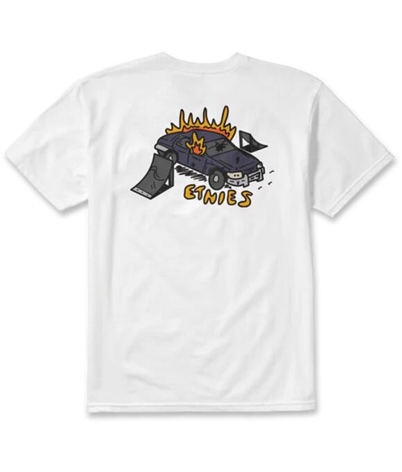 Pánské tričko Etnies On Fire, White