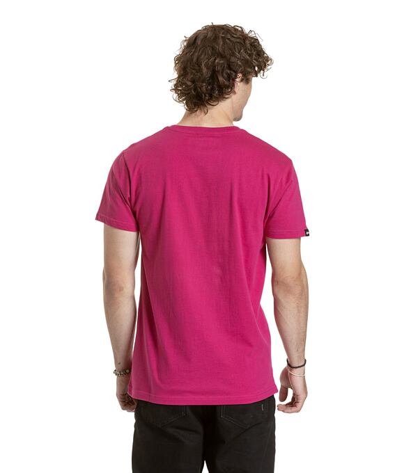 Pánské tričko Meatfly Striped Logo, Dark Violet