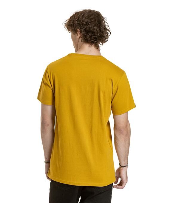 Pánské tričko Meatfly Logex, Mustard