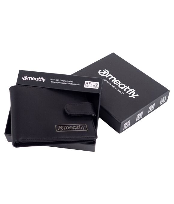 Kožená peněženka Meatfly Nathan Premium, Black