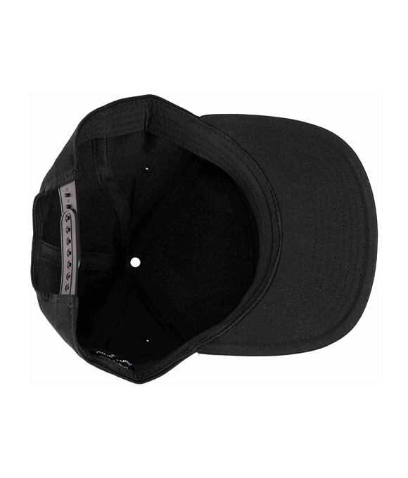 Kšiltovka Meatfly Creeper 6 Panel Snapback, Black / White Logo