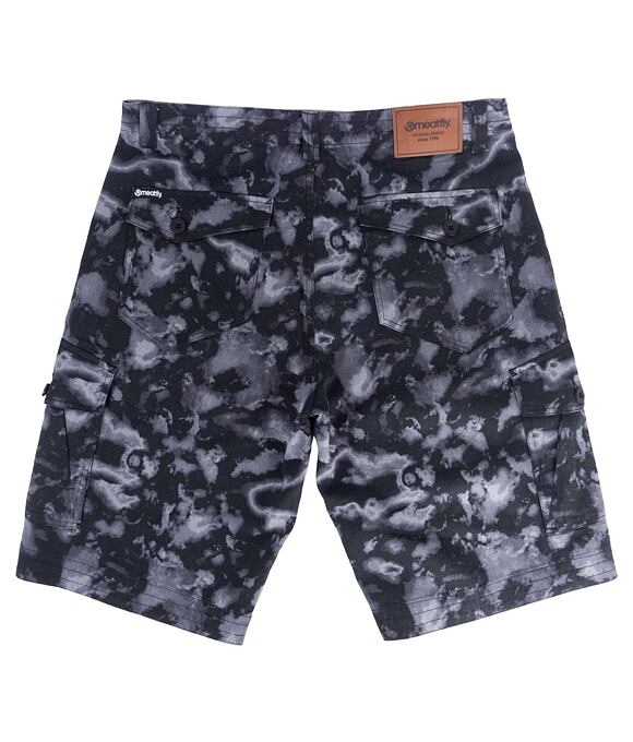 Pánské kraťasy Meatfly Icon, Black Storm Camo