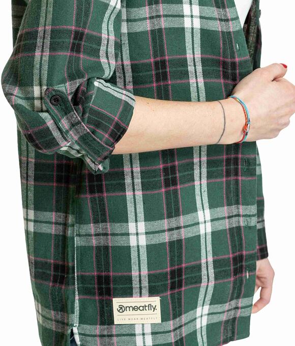Dámská košile Meatfly Courtney, Dark Green