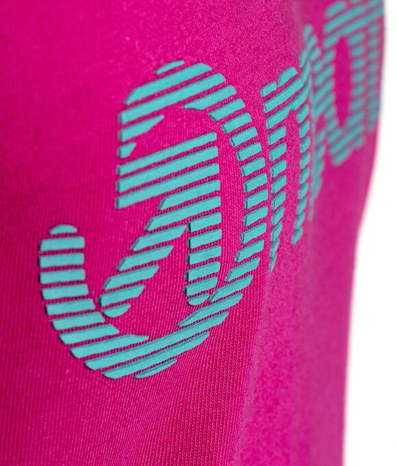 Pánské tričko Meatfly Striped Logo, Magenta