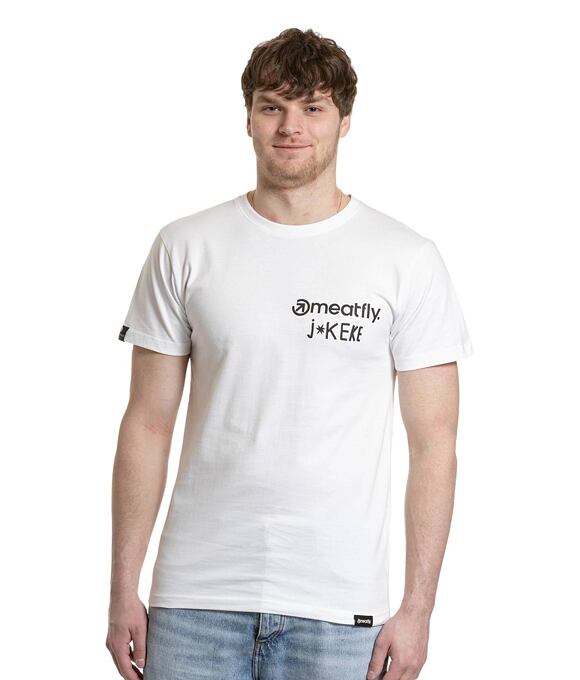 Pánské tričko Meatfly Keke Dance, White