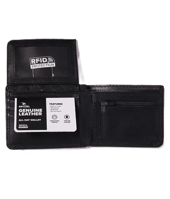 Peněženka Rip Curl Wetsuit Logo Rfid All Day, Black