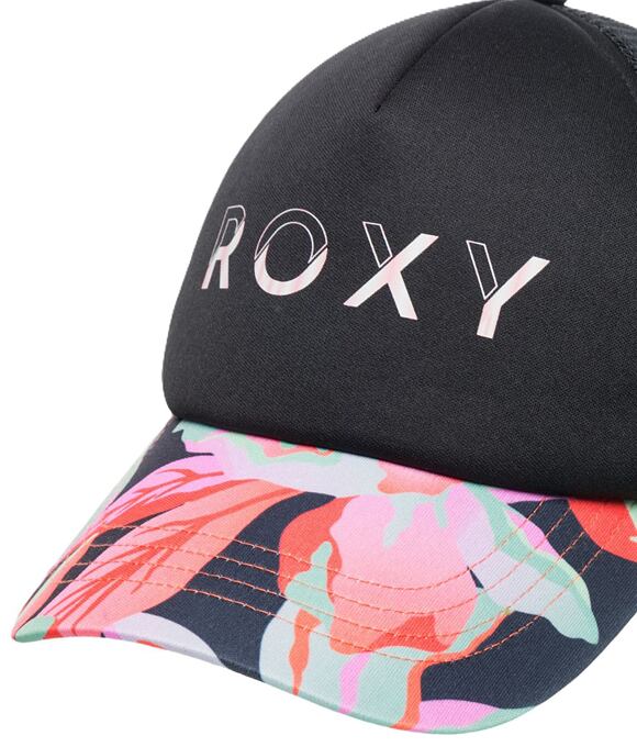 Dětská kšiltovka Roxy Honey Coconut, Anthracite The Moves Floral