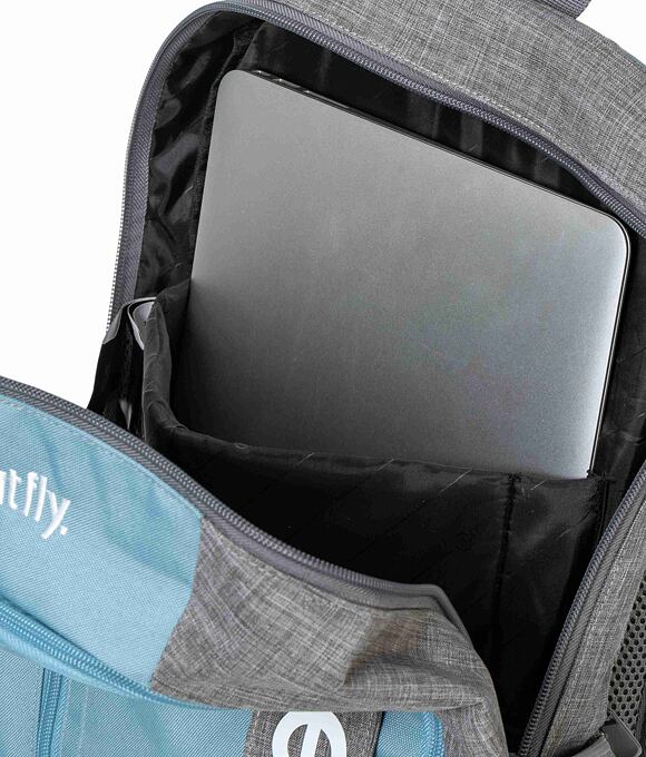 Batoh Meatfly Basejumper, Grey Heather / Aqua, 22 L + PENÁL ZDARMA