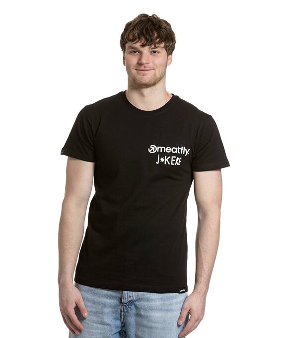 Pánské tričko Meatfly Keke Moto, Black