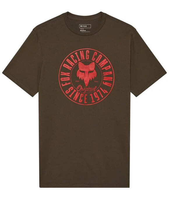 Pánské tričko Fox Emblem Ss Prem, Military