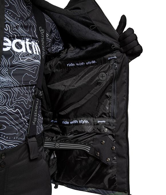 Pánská SNB & SKI bunda Meatfly Bang, Mountains Blue/Black