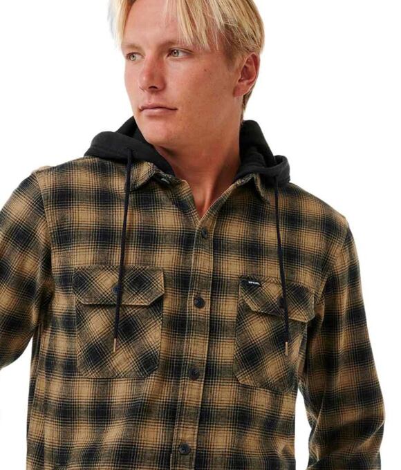 Pánská košile Rip Curl Grunter Flannel, Washed Moss