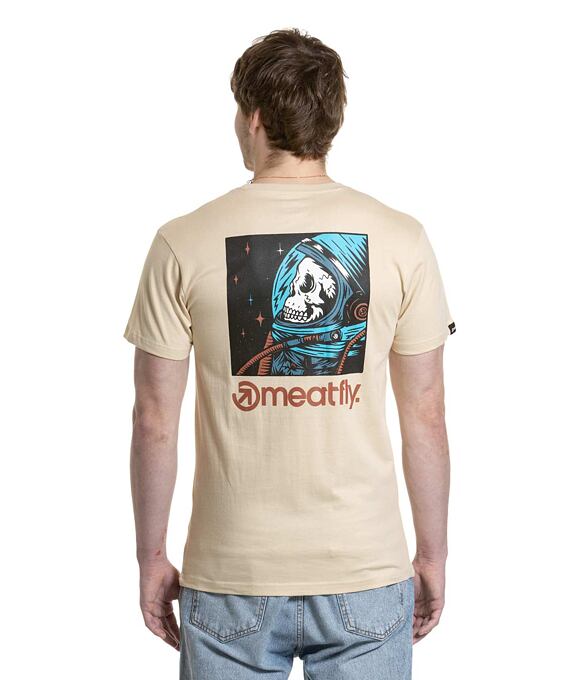 Pánské tričko Meatfly Cosmic, Sand