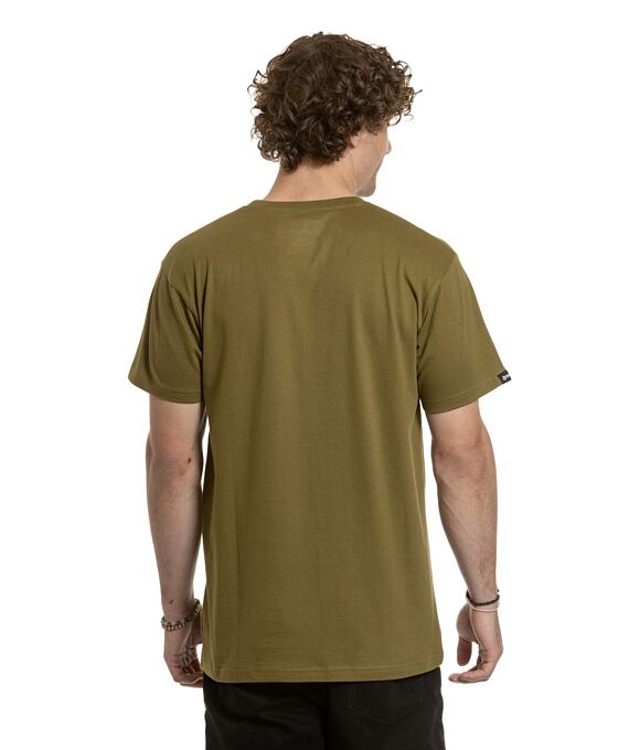 Pánské tričko Meatfly Revital, Khaki Green