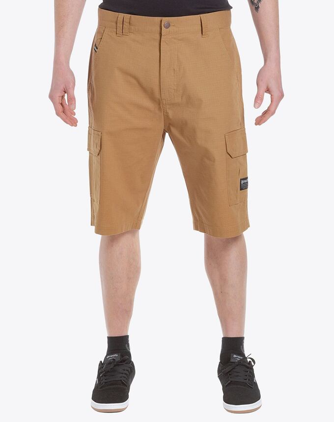 Pánské kraťasy Meatfly Syndrom, Beige Ripstop