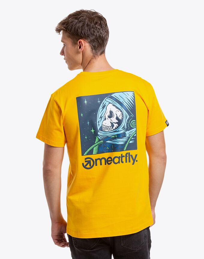 Pánské tričko Meatfly Cosmic, Deep Yellow