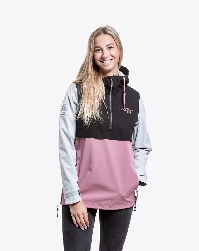 Dámská street bunda Meatfly Kalle, Dusty Rose/Grey