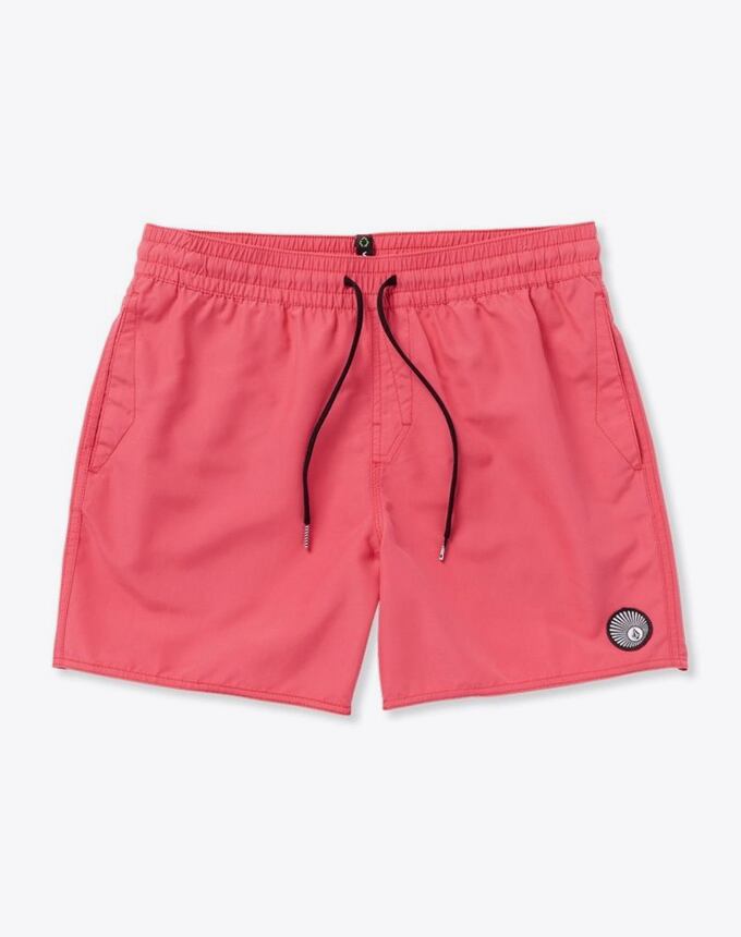 Pánské šortky Volcom Lido Solid Trunk 16, Washed Ruby