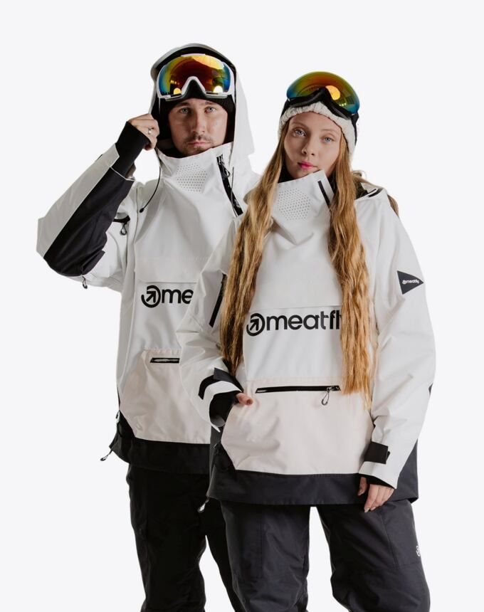Unisex SNB & SKI bunda Meatfly Maddie, Clouds White