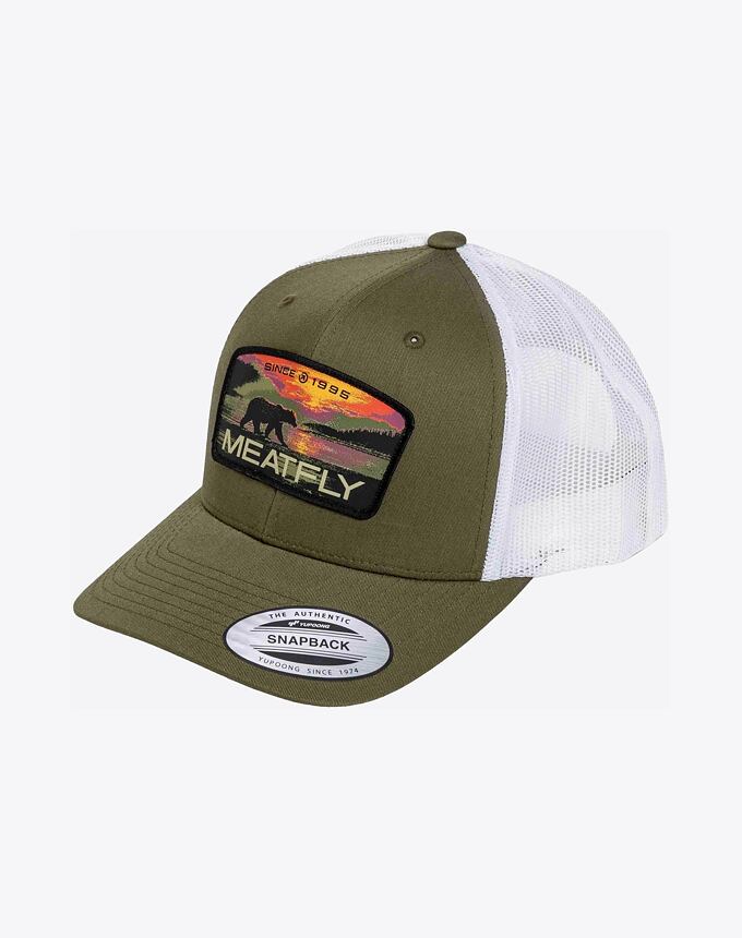 Kšiltovka Meatfly MF View Trucker, Red Alaska / Buck / White