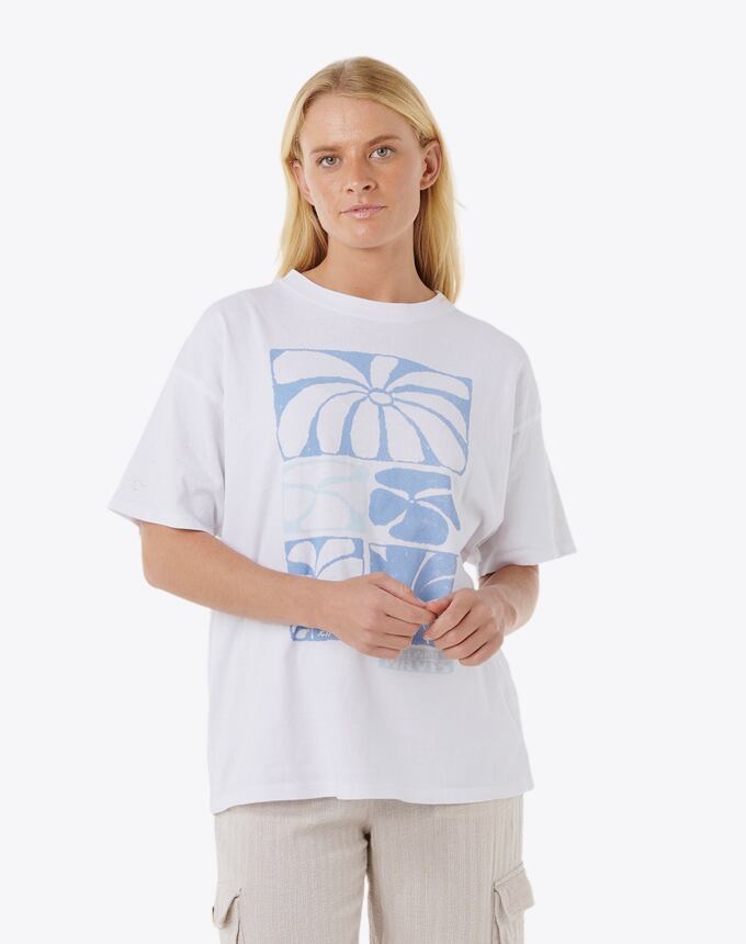 Dámské tričko Rip Curl Oceanic Heritage, Optical White