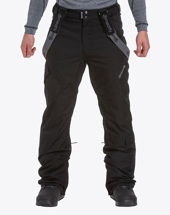 Pánské SNB & SKI kalhoty Meatfly Ghost Premium, Black