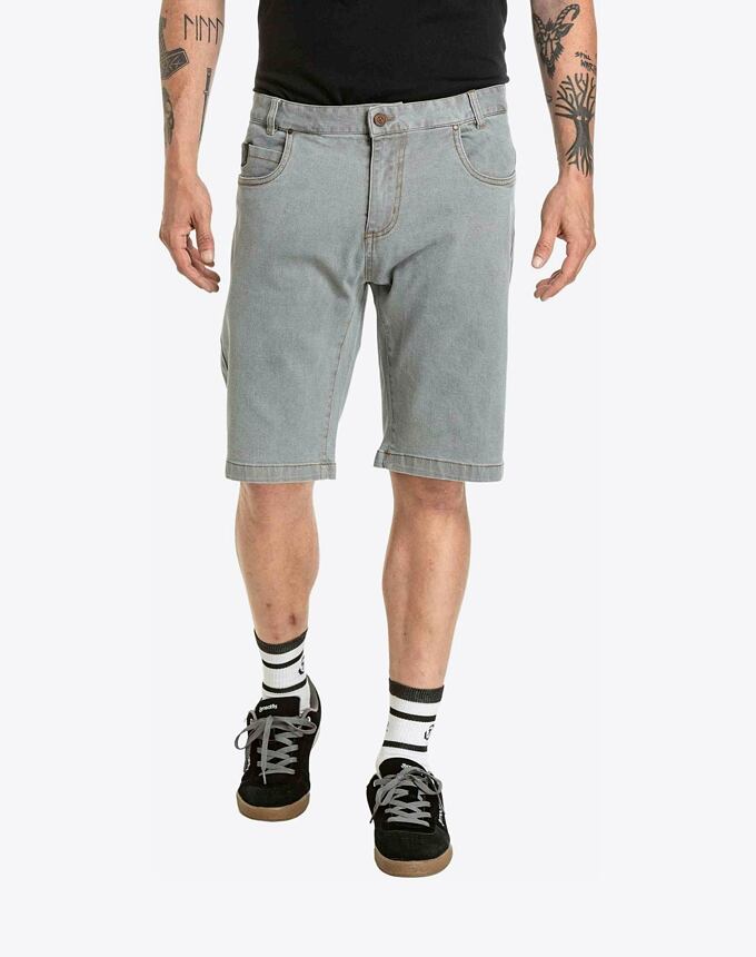 Pánské kraťasy Meatfly Just 2.0 Denim, Grey