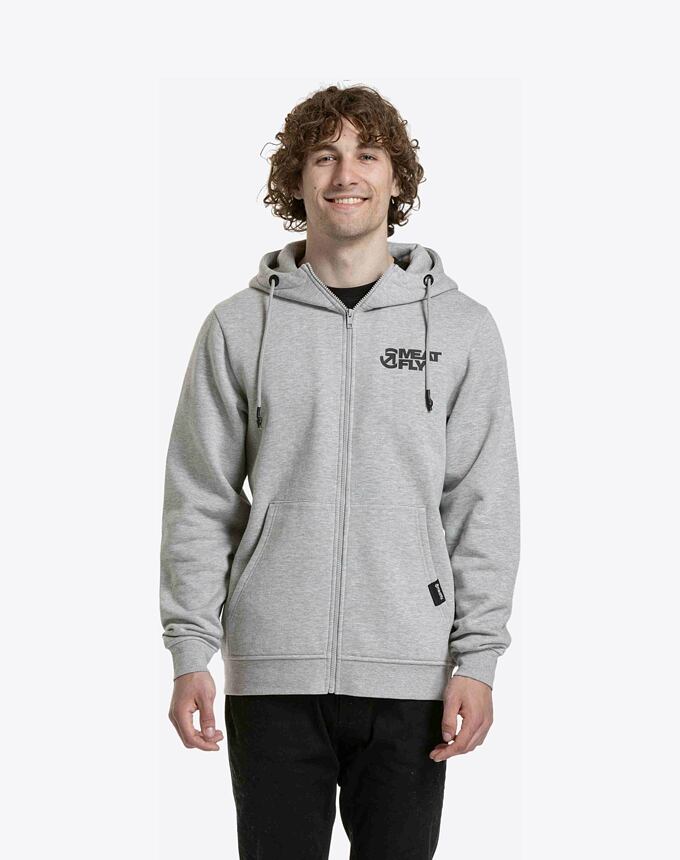 Pánská mikina Meatfly Cooper, Grey Heather