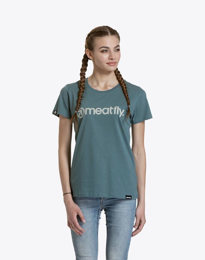 Dámské tričko Meatfly Ladies MF Logo, North Atlantic