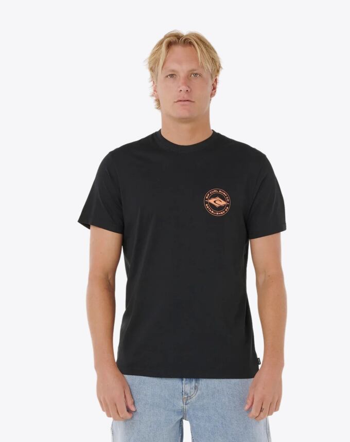 Pánské tričko Rip Curl Staple, Black