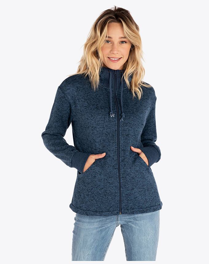 Dámská mikina Rip Curl Lines Zip Thru Polar Fleece – FW19, Insignia Blue